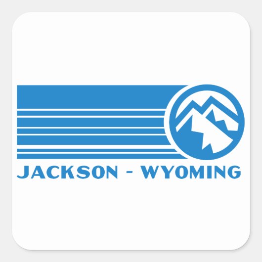 Jackson Wyoming Vierkante Sticker (Voorkant)