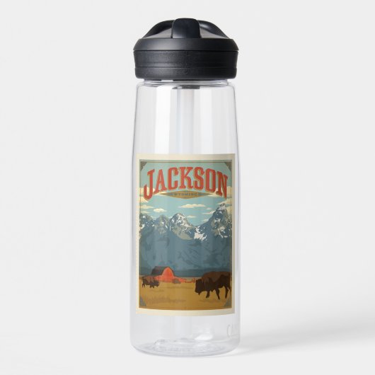 Jackson | Wyoming Waterfles (Voorkant)