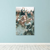 Jackson's brigade staat als een stenen muur canvas afdruk (Insitu (Houten vloer))