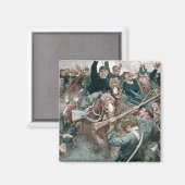 Jackson's brigade staat als een stenen muur magneet (Voorkant / Achterkant)