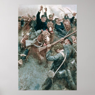 Jackson's brigade staat als een stenen muur poster