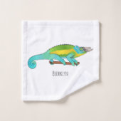 Jackson's chameleon cartoon bad handdoek (Wasdoekje)
