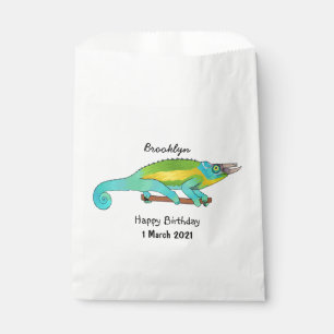 Jackson's chameleon cartoon bedankzakje