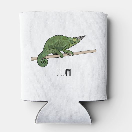 Jackson's chameleon cartoon blikjeskoeler (Achterkant)