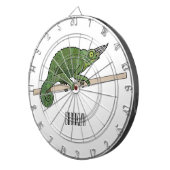 Jackson's chameleon cartoon dartbord (Voorkant Rechts)