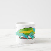 Jackson's chameleon cartoon espresso kop (Voorkant)