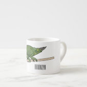 Jackson's chameleon cartoon espresso kop (Voorkant rechts)
