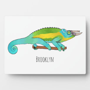 Jackson's chameleon cartoon fotoplaat