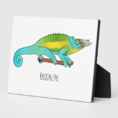 Jackson's chameleon cartoon fotoplaat (Zijkant)