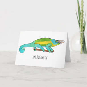 Jackson's chameleon cartoon kaart