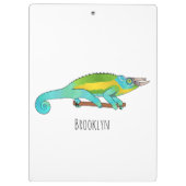 Jackson's chameleon cartoon klembord (Achterkant)