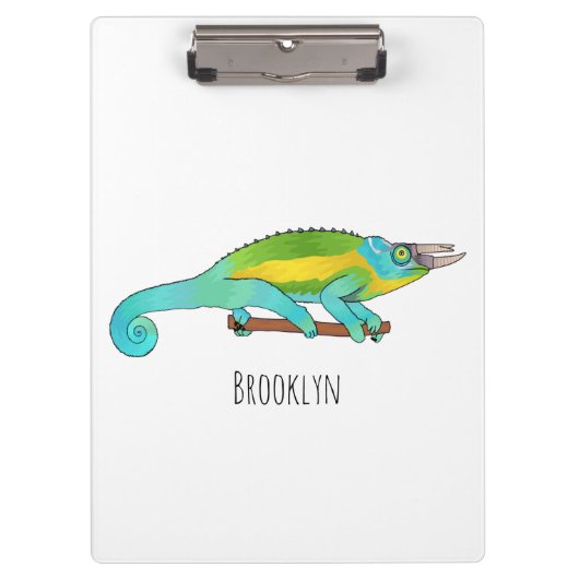 Jackson's chameleon cartoon klembord (Voorkant)