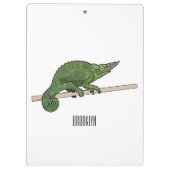 Jackson's chameleon cartoon klembord (Achterkant)