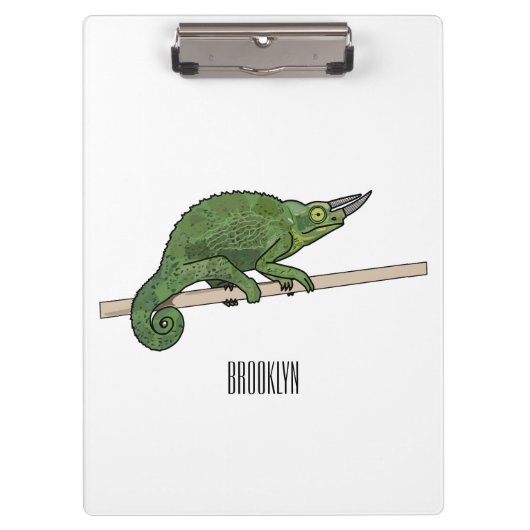 Jackson's chameleon cartoon klembord (Voorkant)