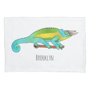 Jackson's chameleon cartoon kussensloop