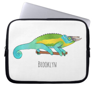 Jackson's chameleon cartoon laptop sleeve