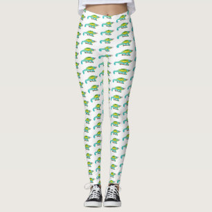 Jackson's chameleon cartoon leggings