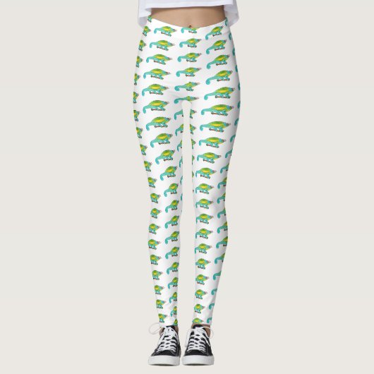 Jackson's chameleon cartoon leggings (Voorkant)