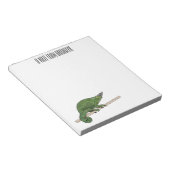Jackson's chameleon cartoon notitieblok (Schuin)