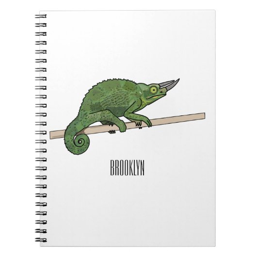 Jackson's chameleon cartoon notitieboek (Voorkant)