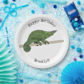 Jackson's chameleon cartoon papieren bordje (Feest)