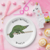 Jackson's chameleon cartoon papieren bordje (Feest)