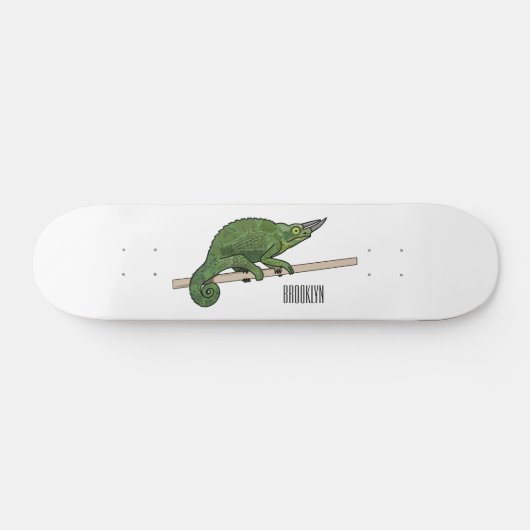 Jackson's chameleon cartoon persoonlijk skateboard (Horizontaal)