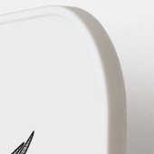 Jackson's chameleon cartoon pickleball paddle (Links Detail)