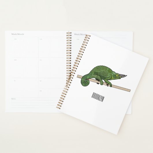 Jackson's chameleon cartoon planner (Display)