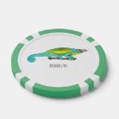 Jackson's chameleon cartoon poker chips (Enkel)