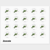 Jackson's chameleon cartoon ronde sticker (Vel)