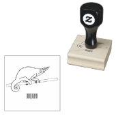 Jackson's chameleon cartoon rubberstempel (Gestempeld)