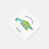 Jackson's chameleon cartoon servet (Hoek)