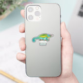 Jackson's chameleon cartoon sticker (Telefoon)
