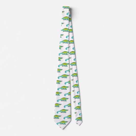 Jackson's chameleon cartoon stropdas (Voorkant)