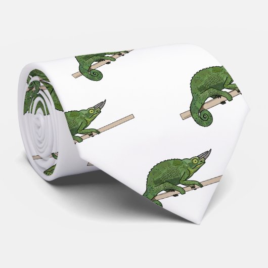Jackson's chameleon cartoon stropdas (Opgerold)