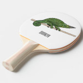 Jackson's chameleon cartoon tafeltennisbatje (Voorkant Gekanteld)