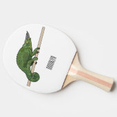 Jackson's chameleon cartoon tafeltennisbatje (Zijkant)