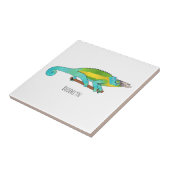Jackson's chameleon cartoon tegeltje (Zijkant)