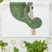 Jackson's chameleon cartoon theedoek (Gevouwen)