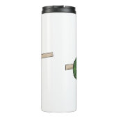 Jackson's chameleon cartoon thermosbeker (Achterkant)