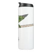 Jackson's chameleon cartoon thermosbeker (Geroteerd rechts)