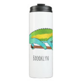 Jackson's chameleon cartoon thermosbeker (Voorkant)