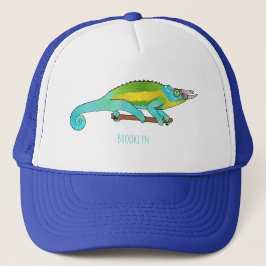 Jackson's chameleon cartoon trucker pet (Voorkant)