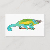 Jackson's chameleon cartoon visitekaartje (Achterkant)