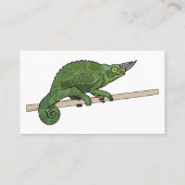 Jackson's chameleon cartoon visitekaartje (Achterkant)