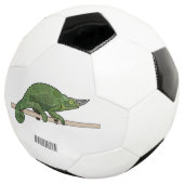 Jackson's chameleon cartoon voetbal (Drie kwart)