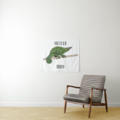 Jackson's chameleon cartoon wandkleed (In Situ (horizontaal))