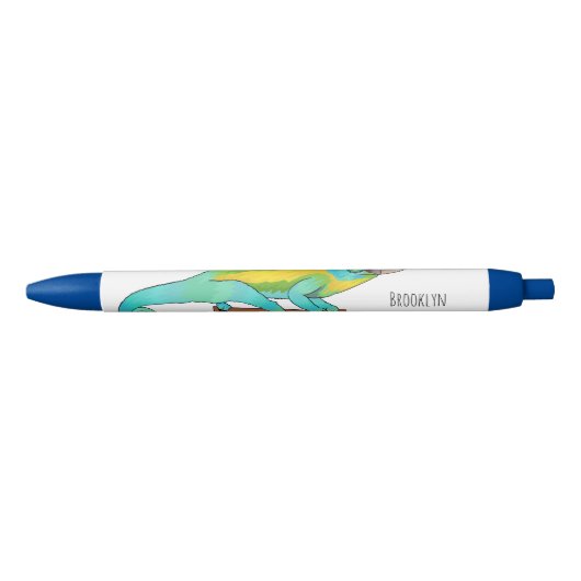 Jackson's chameleon cartoon zwarte inkt pen (Voorkant)