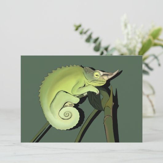 Jackson's Chameleon Kaart (Staand voorkant)